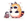 Pingouin Tanuki Pingouin japonais mignon
