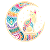 Cat Tribal Moon