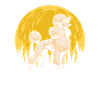 Poodle Moon Howling