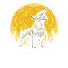 Bull Terrier Hurlement de lune