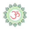 Psychedelic Goamit Om Motif