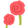 Two Roses Flowers Flower Red