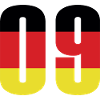 9 Numéro Allemagne Maillot