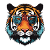 Tiger Hipster Cool Party