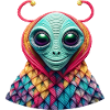 Alien Head Alien Cardigan