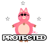Pink funny pig
