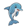 Cheerful Dolphin Underwater Friend