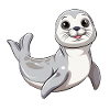 Cute seal with big eyes