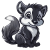 Cute Skunk with big eyes