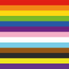 Inclusive Pride Flag Stripes