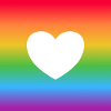 Rainbow heart