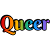Queer Rainbow Text