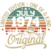 July 1974 Birthday Gift 1974 July