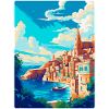 Valletta Malta Vintage Plakat Podróżniczy Pamiątka WPA