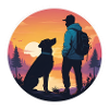 Companions at sunset