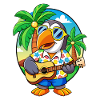 Sjove Toucan Tegneserie Summer Beach Solbriller