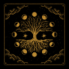Majestic golden Tree of Life