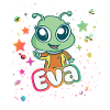 EVA - Beau nom de fille avec un extraterrestre mignon