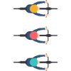 tre ciclisti