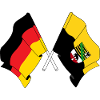 Drapeau Allemagne, drapeau saxe-anhalt croisé