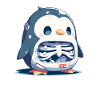 Pingouin Squelette Halloween Pingouin Mignon