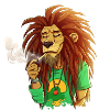 Tuxedo Rastafari Lion