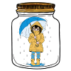 Girl Child Umbrella Rain Weather