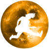 Guitar Player In Moonlight