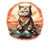 Cat Japanese Art