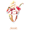 Graphique pixel de coupe glacée