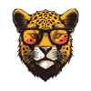 Cheetah Hipster Cool Party