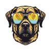 Kangal Chien Hipster Cool Party