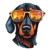 Dachshund Dog Head Dachshund