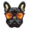 French Bulldog Dog Head
