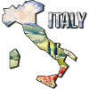 Carte aquarelle de l’Italie