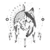 Indien amérindien Cherokee Apache