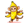 Singe banane