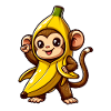 Singe banane