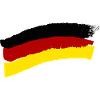 GermanyFlag as brushstrokes