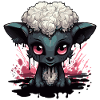 Cute Goth Sheep