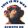 Affe Sonnenbrille Cool Always On