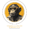 Monkey Sunglasses Cool Saying