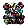 Monstre zombie panda