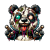 Monstre zombie panda