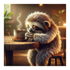 Faultier Morgenkaffee