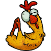Divertenti Polli Yoga Meditazione Gallina e Gallo