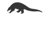 Pangolin Sillouhette T-Shirt Espèces Menacées