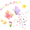 Flowers Sun Butterflies