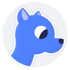 Cozy Blue Dog / Dragon