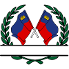 Flags Liechtenstein laurel wreath banner